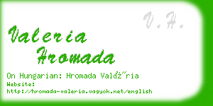 valeria hromada business card